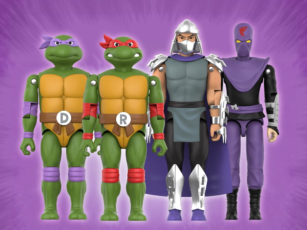 Image of Teenage Mutant Ninja Turtles ReAction+ Action Figures