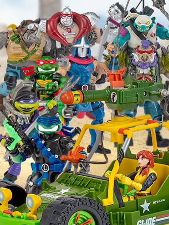 Teenage Mutant Ninja Turtles x G.I. Joe Action Figures & Vehicles