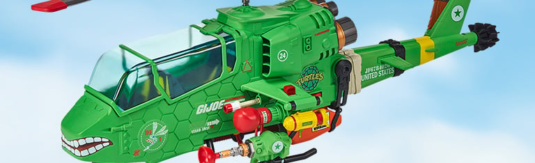 Image of Teenage Mutant Ninja Turtles x G.I. Joe Action Figures & Vehicles