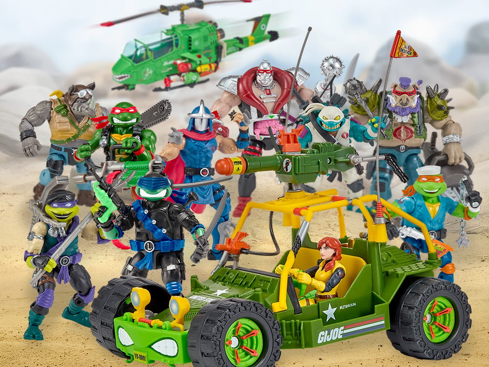 Image of Teenage Mutant Ninja Turtles x G.I. Joe Action Figures & Vehicles