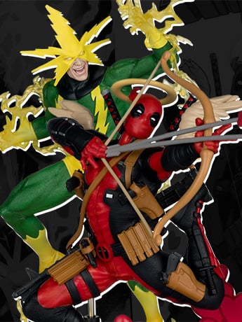 Image of McFarlane Toys Marvel Deadpool & Electro Scaled Figures