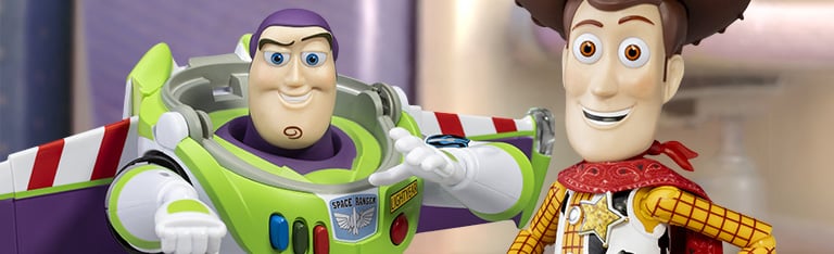 Image of Toy Story Dynamic 8ction Heroes Woody & Buzz Lightyear Action Figures