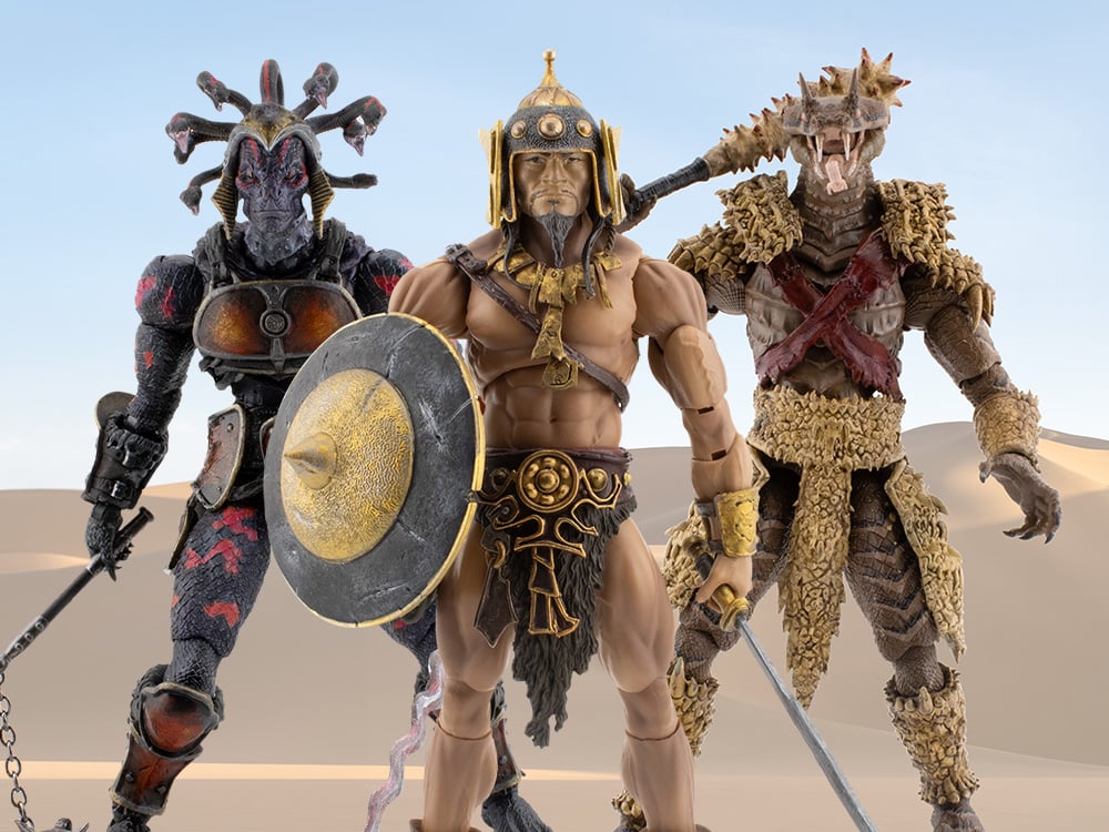 Image of Savage Crucible Kubla Khan (Frazetta), Naa'Om Arkon & Set'Karra Action Figures