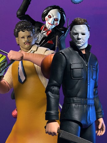 Image of Fortnitemares Michael Myers, Leatherface and Billy Action Figures