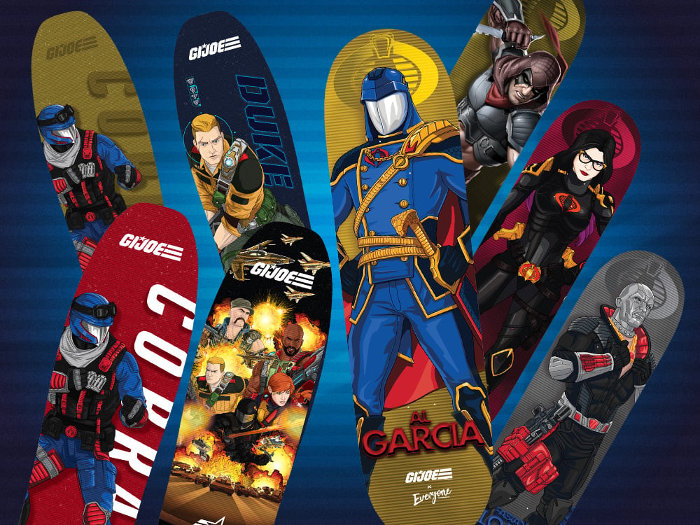Image of G.I. Joe x Everyone Skate Limited Edition Lenticular Skateboard Decks