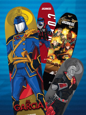 Image of G.I. Joe x Everyone Skate Limited Edition Lenticular Skateboard Decks
