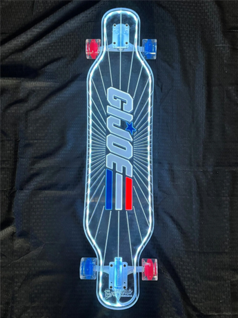 Image of G.I. Joe x Everyone Skate Limited Edition LED Longboards