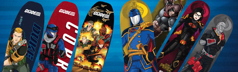 Image of G.I. Joe x Everyone Skate Limited Edition Lenticular Skateboard Decks