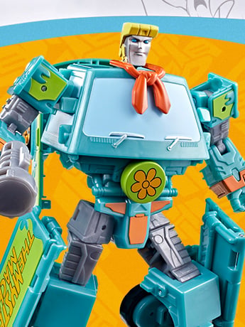 Image of Transformers Collaborative Scooby Doo x Transformers Mysterious Prime & Automutt Action Figure Set