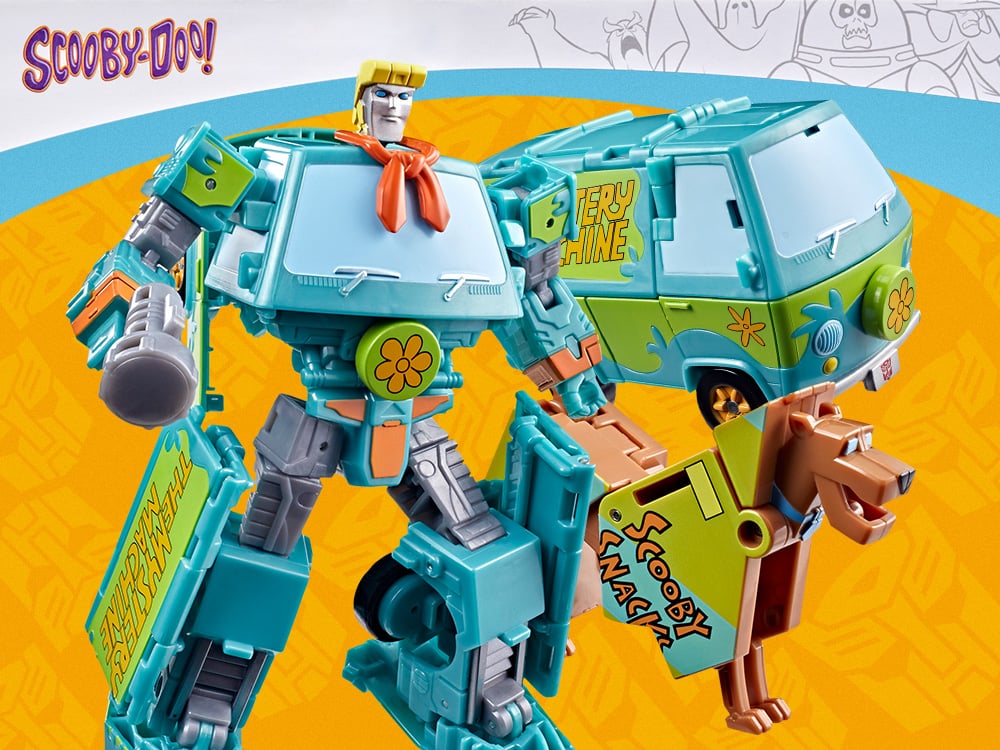 Image of Transformers Collaborative Scooby Doo x Transformers Mysterious Prime & Automutt Action Figure Set