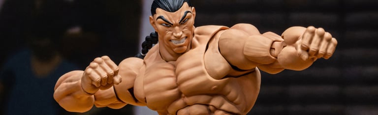 Image of Baki Hanma: Son of Ogre Storm Arena Kaioh Retsu 1/12 Scale Action Figure