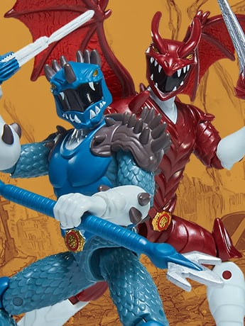 Image of Godzilla vs. The Mighty Morphin Power Rangers II Action Figures