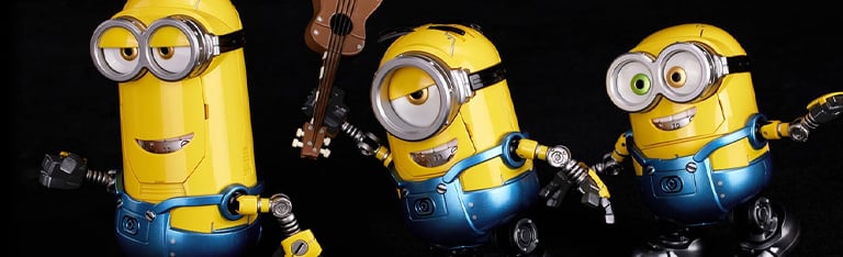 Image of Minions Carbotix Pop Bob, Stuart & Kevin Action Figures