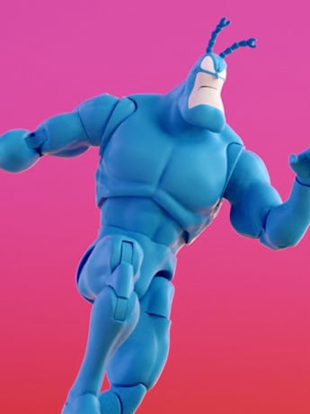 Image of The Tick Longbox Heroes Prestige The Tick 1/12 Scale Action Figures