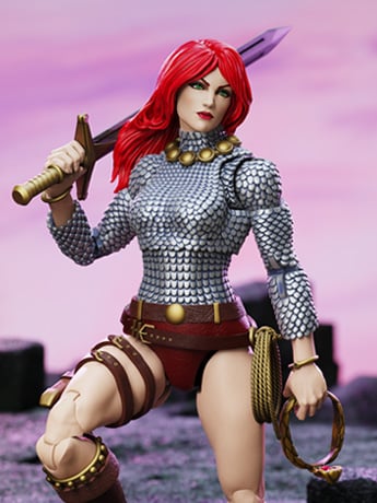 Image of Red Sonja Epic H.A.C.K.S. Immortal Red Sonja 1/12 Scale Action Figure