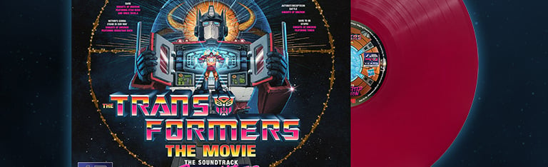 Image of The Transformers: The Movie The Soundtrack (The Reformatted Edition) BBTS Exclusive Hot Rod Red Viny