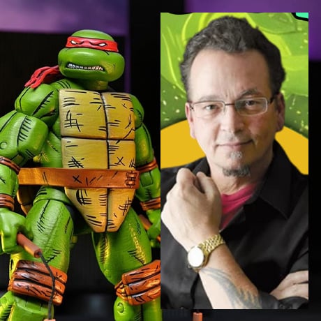 Teenage Mutant Ninja Turtles Michelangelo (Mirage Comics) Action Figure (Autographed and Cased)