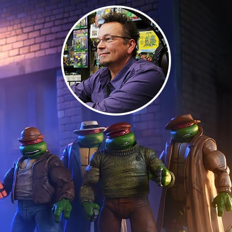 Teenage Mutant Ninja Turtles Gangster Turtles (Mirage Comics) Action Figure 4-Pack (Autographed and Cased)
