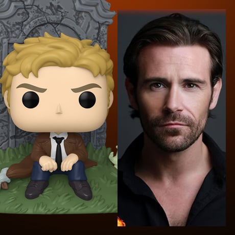 Justice League Dark Pop! Heroes #616 Deluxe Constantine​ (Autographed and Cased)