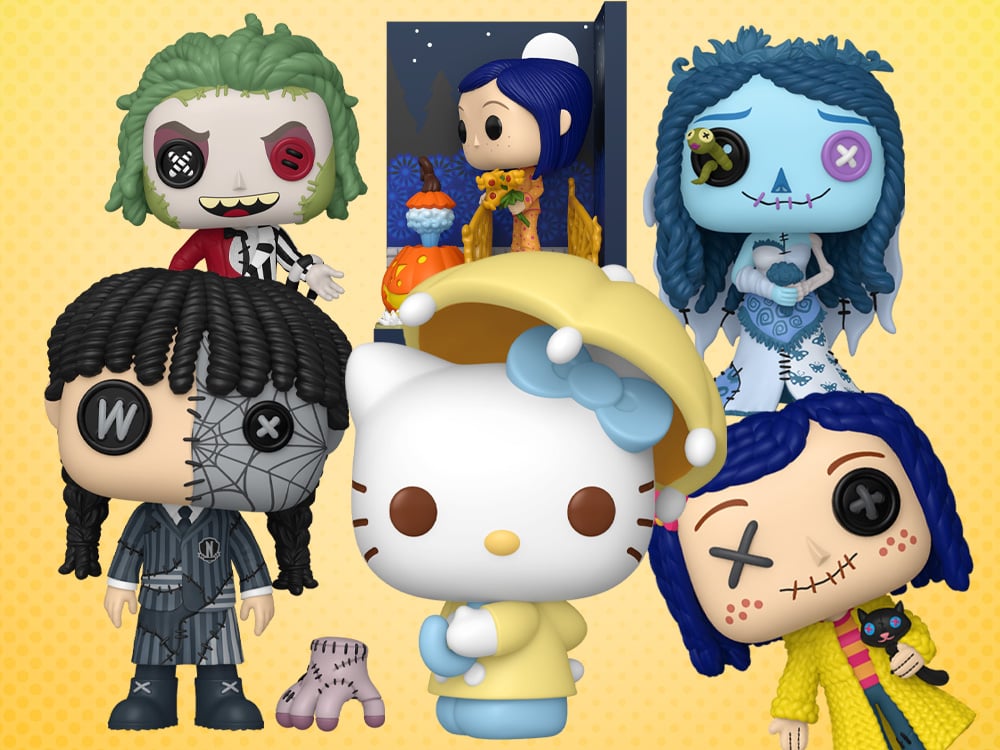Image of Funko Pop! Hello Kitty, Wednesday, Coraline, Corpse Bride, Beetlejuice & More!