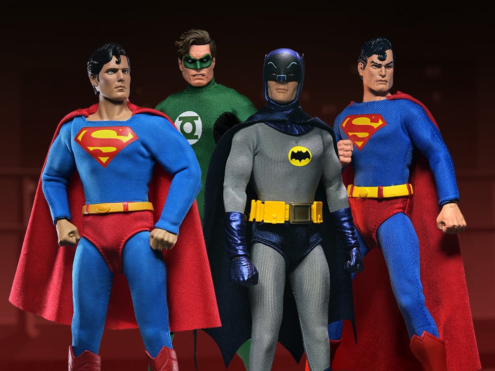 Image of DC Comics Batman, Superman & Green Lantern 8" Clothed Action Figures