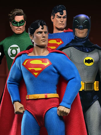 Image of DC Comics Batman, Superman & Green Lantern 8" Clothed Action Figures