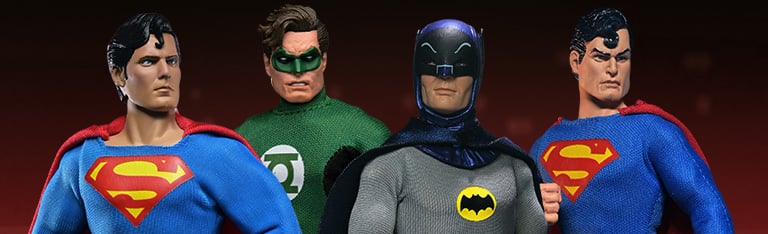 Image of DC Comics Batman, Superman & Green Lantern 8" Clothed Action Figures