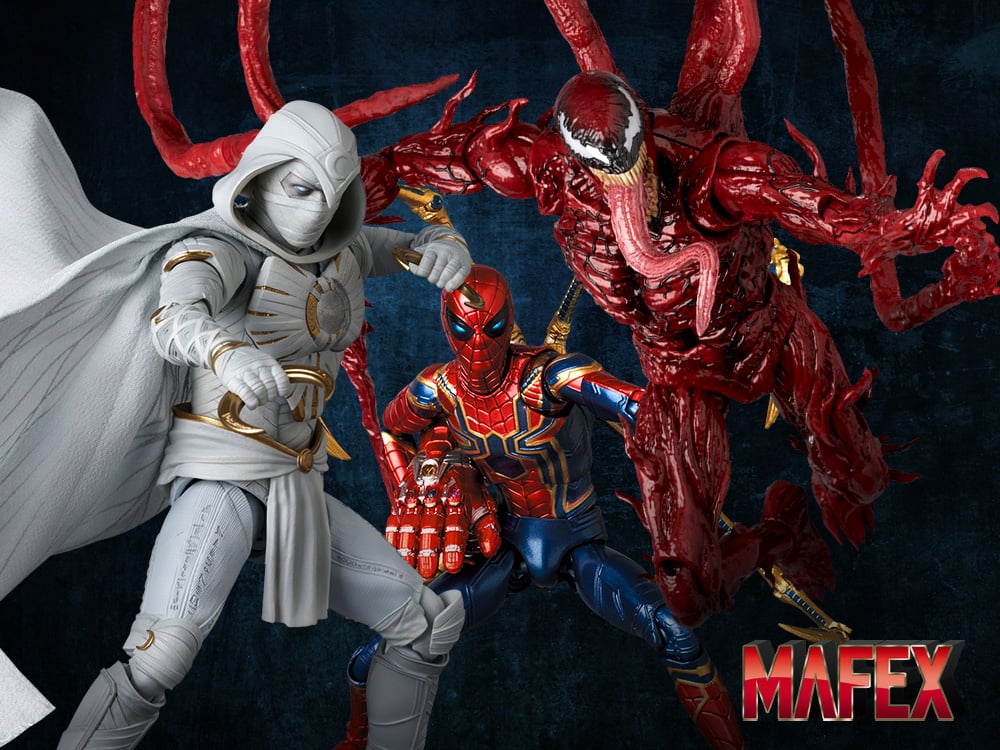 Image of Marvel MAFEX: Moon Knight, Carnage, Iron Spider & More!