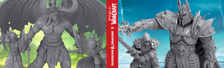 Image of Dungeons & Dragons x World of Warcraft Miniatures Sets