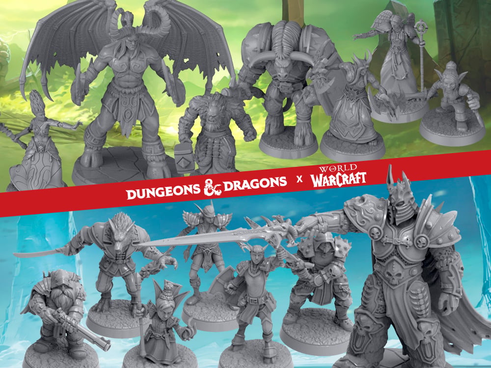 Image of Dungeons & Dragons x World of Warcraft Miniatures Sets