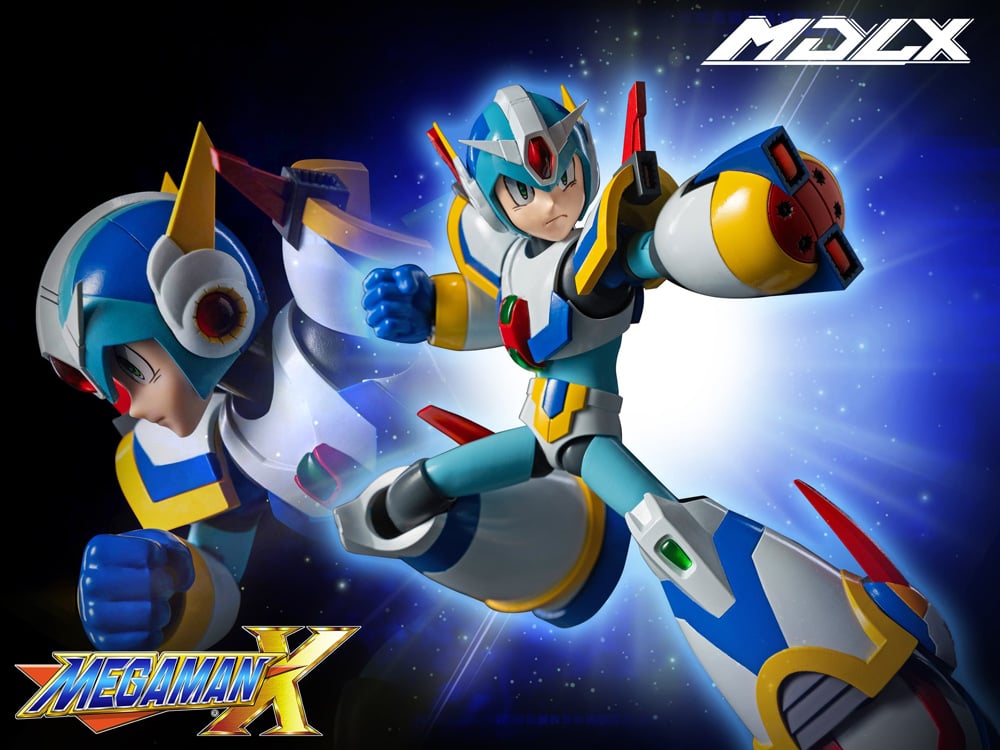Image of Mega Man X MDLX Articulated Figure Series Mega Man X (Force Armor) Action Figure