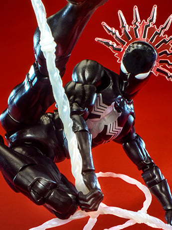 Image of Marvel Legends Maximum Series Spider-Man (Symbiote) Action Figure & More!