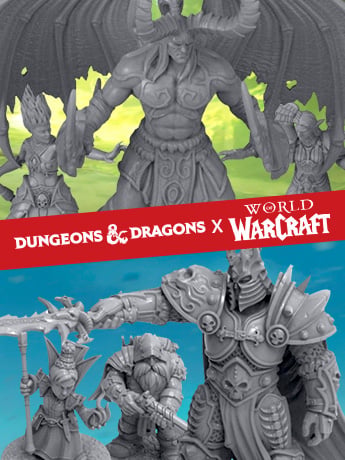Image of Dungeons & Dragons x World of Warcraft Miniatures Sets