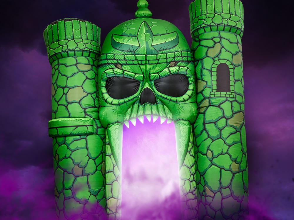 Image of In Stock! Masters of the Universe Castle Grayskull 8 Foot Lawn Inflatable