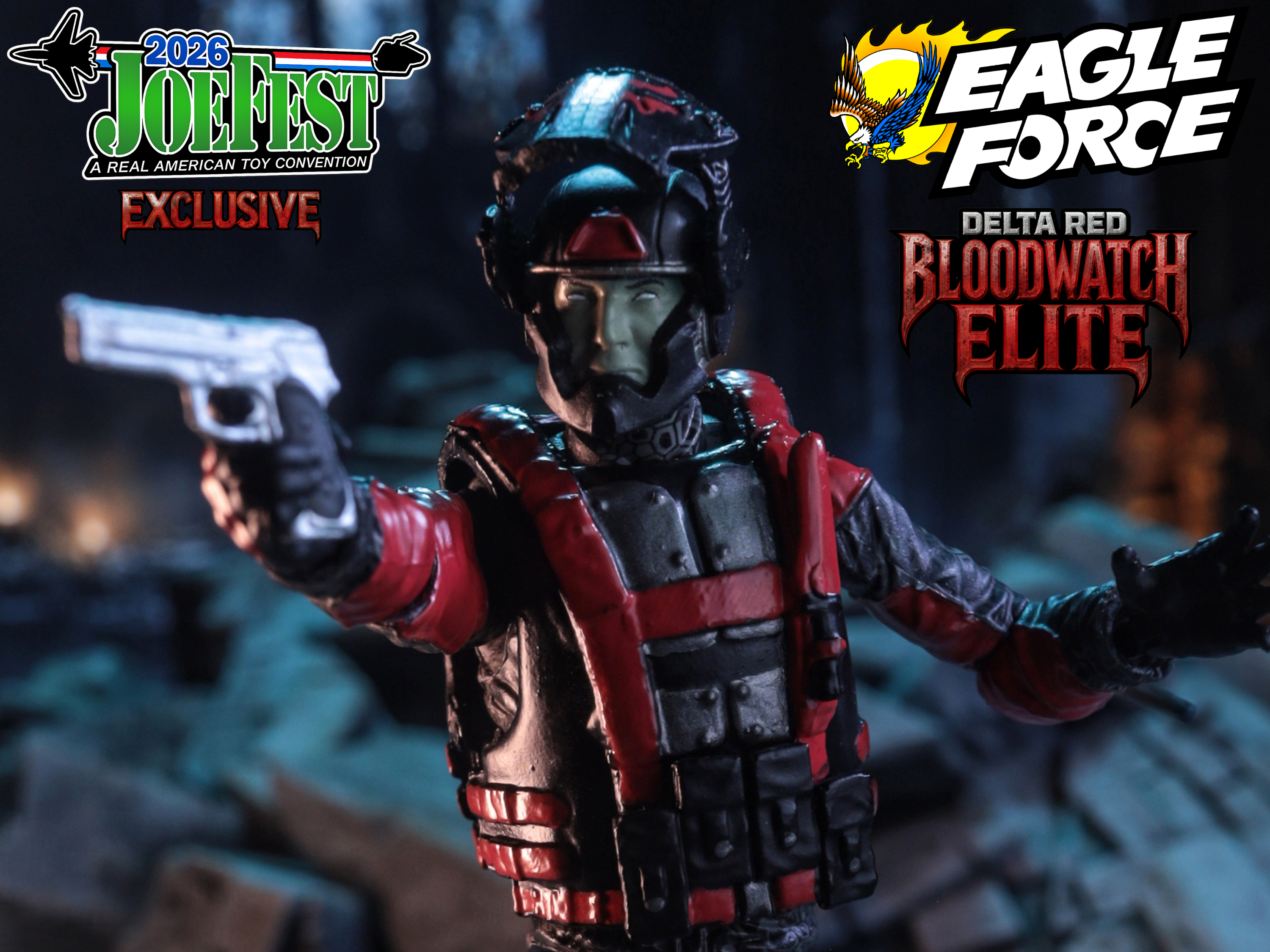 Operation: Monster Force Delta Red Bloodwatch Elite 1/18 Scale JoeFest 2026 Exclusive Action Figure