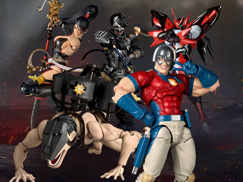 Kaiyodo: Peacemaker, Attack on Titan, Ninja Gaiden, Tekkaman & More!