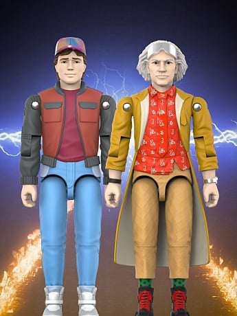 Image of Back to the Future Part II ReAction+ Marty & Doc Action Figures
