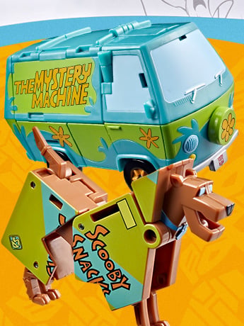 Image of Transformers Collaborative Scooby Doo x Transformers Mysterious Prime & Automutt Action Figure Set