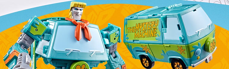 Image of Transformers Collaborative Scooby Doo x Transformers Mysterious Prime & Automutt Action Figure Set