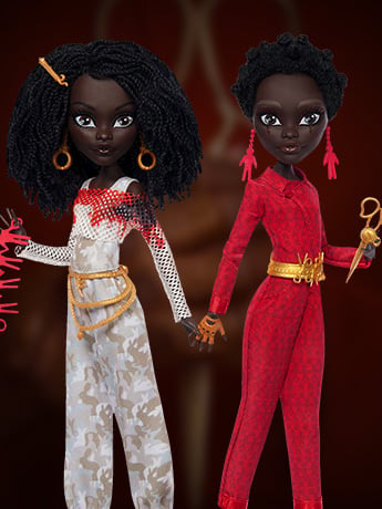 Image of Save 50% Monster High x Us Skullector Adelaide & Red Collectible Doll Two-Pack