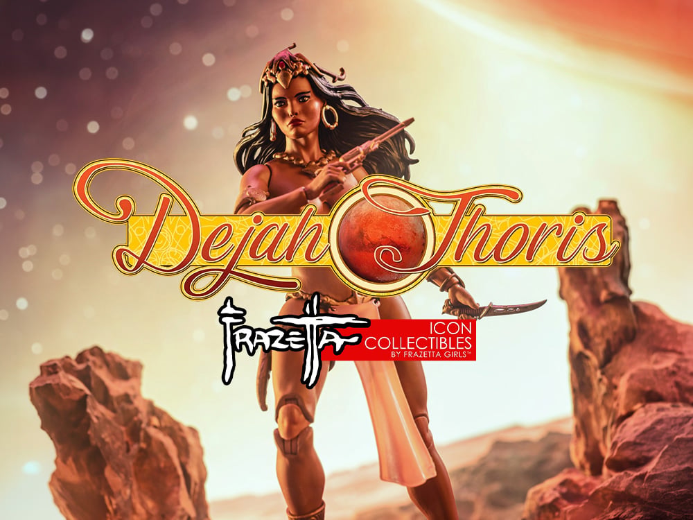 Image of Frazetta Universe ICON Collectibles Dejah Thoris 1/12 Scale Action Figure & More!
