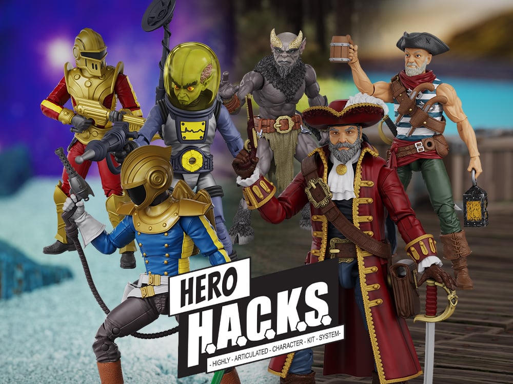 Hero H.A.C.K.S. 1/18 Scale Action Figures