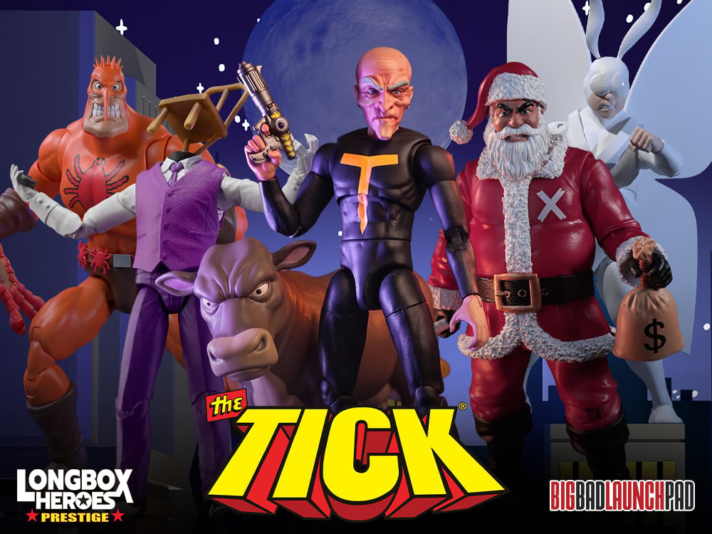 The Tick Longbox Heroes Prestige Wave 2: The Terror & Man-Eating Cow, and Multiple Santa Unlocked!