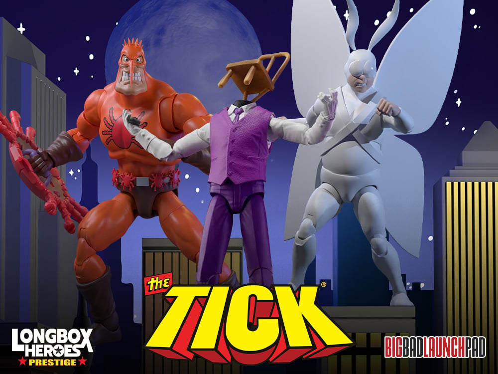 The Tick Longbox Heroes Prestige Wave Two 1/12 Scale Action Figures
