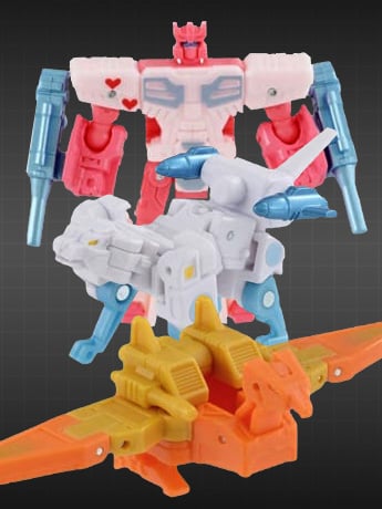 Transformers Kiss Players 20th Anniversary Cassettebot Exclusive Set