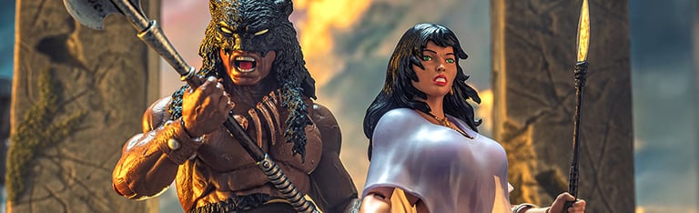 In Stock! Frazetta Universe ICON Collectibles Action Figures