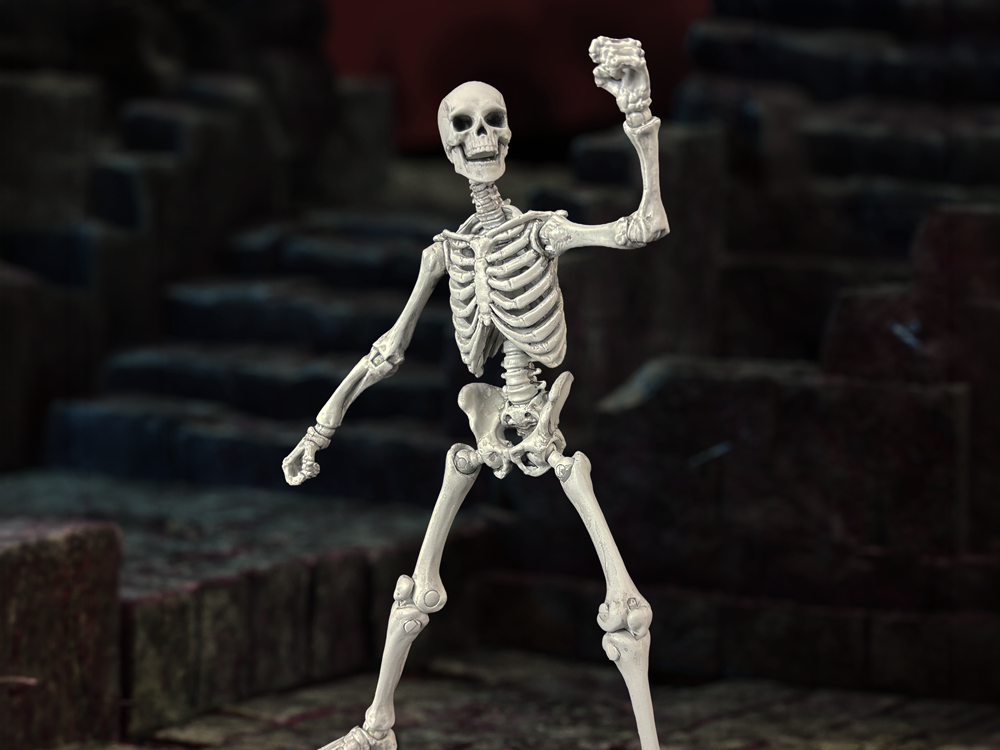 Epic H.A.C.K.S. Skeleton Blank (Bleached Remnants) 1/12 Scale Action Figure & More!
