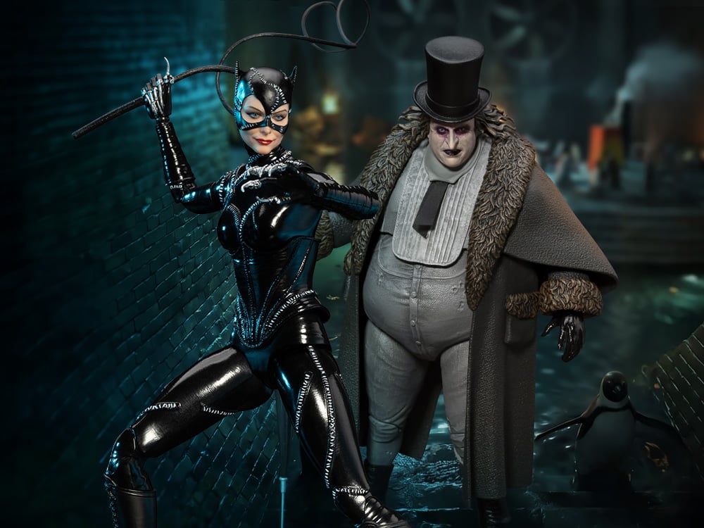 Batman Returns Dynamic 8ction Heroes Catwoman & The Penguin Action Figures
