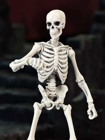 Epic H.A.C.K.S. Skeleton Blank (Bleached Remnants) 1/12 Scale Action Figure & More!