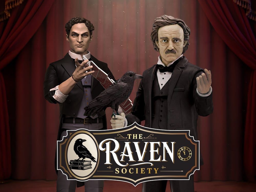 The Raven Society Edgar Allan Poe & Harry Houdini 1/12 Scale Action Figures